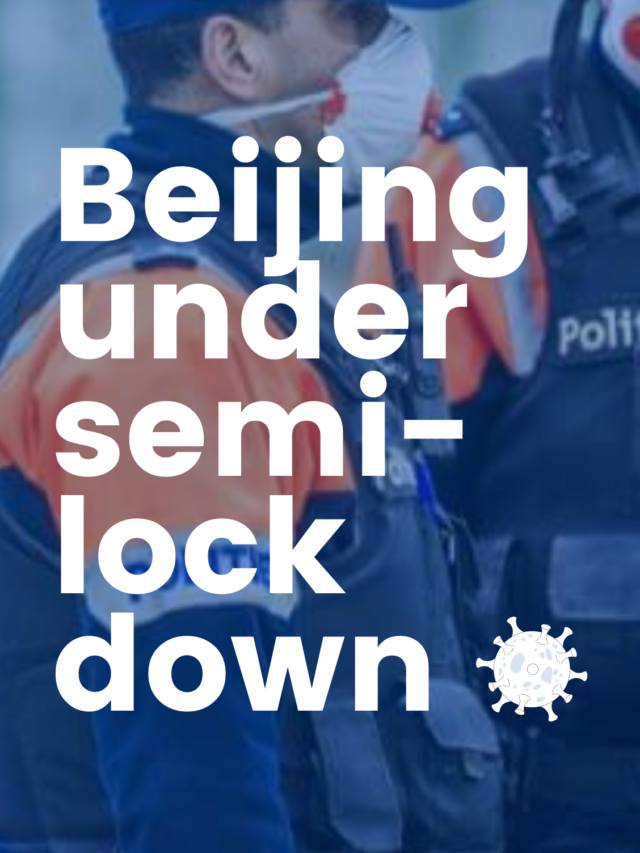 Beijing under semi-lock
down