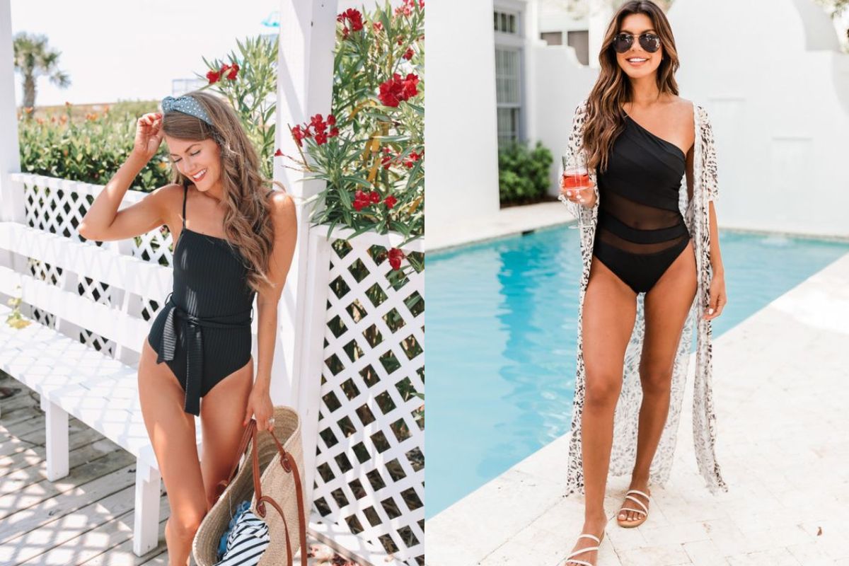 Black One-Piece Swimsuit