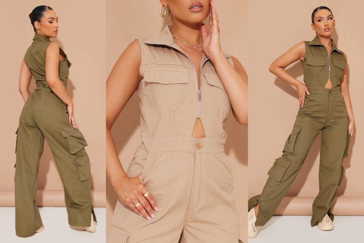 Cargo Pants Jumpsuit