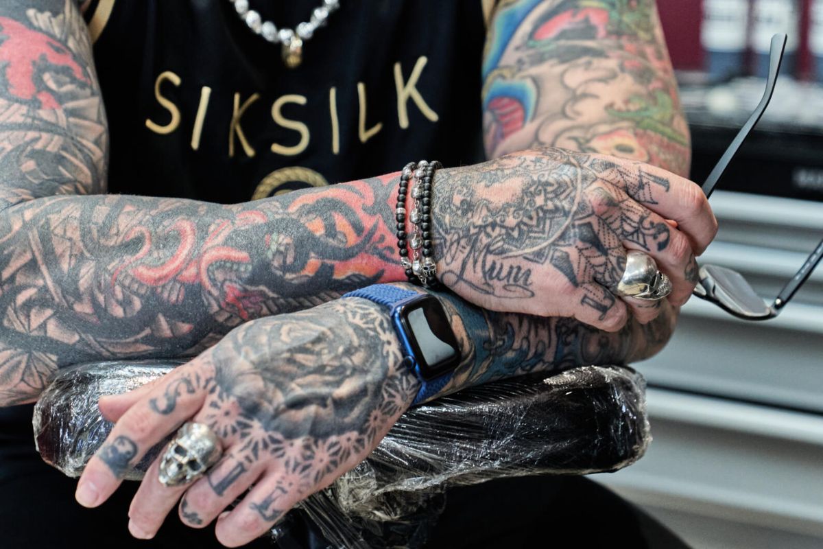 Pop culture hand tattoos