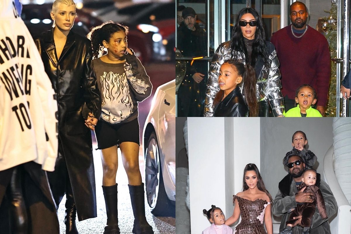 _How much time has Bianca Censori spent with Kanye West's children