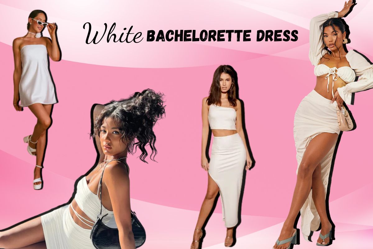 white bachelorette party dress