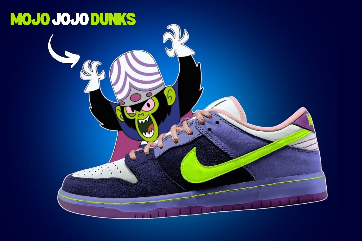 Mojo Jojo Dunks – Nike and The Powerpuff Girls Fashion Collaboration