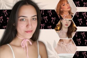 Pink Ribbon Choker