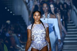 Jordan Chiles Fashion Week Dress